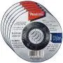 Makita 5 Pack - 4.5'' Cut Off Wheels For Grinders - Flush Cutting For Stainless Steel & Metal - 4-1/2'' x .045 x 7/8-Inch Makita 5 Pack - 4.5'' Cut Off Wheels For Grinders - Flush Cutting For Stainless Steel & Metal - 4-1/2'' x .045 x 7/8-Inch