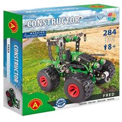 Alexander Toys Constructor Fred Tractor Pure Metal Construction Model Building Kits Fully Compatible with Erector and All Other Metal Construction Sets and STEM Toys