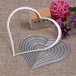 Whitelotous Metal Cutting Dies Stencil Template Mould for DIY Scrapbook Album Paper Card (10 pcs Heart)