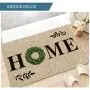 Artoid Mode Home Quote Boxwood Wreath Decorative Doormat, Holiday Farmhouse Low-Profile Floor Mat Switch Mat for Indoor Outdoor 17 x 29 Inch Artoid Mode Home Quote Boxwood Wreath Decorative Doormat, Holiday Farmhouse Low-Profile Floor Mat Switch Mat for Indoor Outdoor 17 x 29 Inch