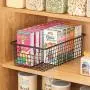mDesign Modern Farmhouse Metal Wire Storage Organizer Bin Basket with Handles for Kitchen Cabinets, Pantry, Closets, Bedrooms, Bathrooms - 16.25'' Long - Bronze mDesign Modern Farmhouse Metal Wire Storage Organizer Bin Basket with Handles for Kitchen Cabinets, Pantry, Closets, Bedrooms, Bathrooms - 16.25'' Long - Bronze