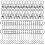 Roctee 195 Piece Silvery Swivel Snap Hooks and O Key Rings with Open Jump Ring, Metal Lobster Claw Clasp Key Chain Parts for Craft DIY Accessory Roctee 195 Piece Silvery Swivel Snap Hooks and O Key Rings with Open Jump Ring, Metal Lobster Claw Clasp Key Chain Parts for Craft DIY Accessory