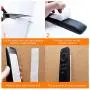 1 Inch x 32 Feet Self Adhesive Hook and Loop Strips by Holotap Fabric Fastener Interlocking Tape (White, 1 Inch)