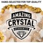 NATIONAL GEOGRAPHIC Break Open 10 Premium Geodes – Includes Goggles, Detailed Learning Guide & 2 Display Stands - Great STEM Science Gift for Mineralogy & Geology Enthusiasts of Any Age