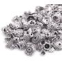 160-210pcs Bali Style Jewelry Making Metal Bead Caps Deluxe New Mix, 100 Gram,Tibetan Silver