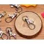 Shapenty Metal Swivel Lobster Claw Clasps Clip Lanyards Snap Hooks for Key Ring Holders Keychain Purse Bags Backpack Strap Wristlets Snap Tabs Jewelry Findings DIY Craft Project, 10PCS (10mm/2/5Inch)