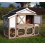 zoovilla Country Style Chicken Coop Metal Nest Box with Asphalt Roof Panels