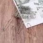 Kissitty 100-Piece Heavy Duty 2.76'' Large Iron Safety Pins Metal Spring Lock Pin Fasteners for Blankets Skirts Kilts Brooch Crafts Making