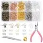 PP OPOUNT 1128 Pieces Earring Making Supplies Kit with Earring Hooks, Jump Rings, Pliers, Tweezers, Jump Ring Opener for Earrings Making and Repairring (Assorted Colors) PP OPOUNT 1128 Pieces Earring Making Supplies Kit with Earring Hooks, Jump Rings, Pliers, Tweezers, Jump Ring Opener for Earrings Making and Repairring (Assorted Colors)