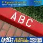 Pavement Stencils - 8 inch Alphabet KIT Stencil Set - (28 Piece) - 8'' x 6'' x 1/8'' (128 mil) - Pro-Grade