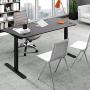 ApexDesk Elite Series 71'' W Electric Height Adjustable Standing Desk (Memory Controller, 71'' Black Top, Black Frame)