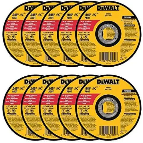 DEWALT DW8062 4-1/2'' x .045 x 7/8'' Metal Cut-Off Wheel (100pk)