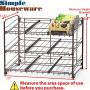 Simple Houseware Stackable Can Rack Organizer, Bronze