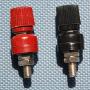 uxcell M6 Thread Dia Plastic Metal Binding Post Terminal 10 Pcs Dark Red Black