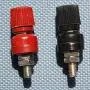uxcell M6 Thread Dia Plastic Metal Binding Post Terminal 10 Pcs Dark Red Black