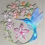 Hummingbird Cutting Dies ,DIY Scrapbooking Artist Metal Cutting Dies Stencils Flower Wreath Dies Scrapbooking Card Making Album Embossing Crafts Die Cut 2019