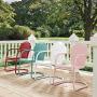 Crosley Tulip 2 Piece Chair Set Dark Red Satin