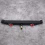 Tbest RC Car Rear Bumper, RC Crawler Metal Rear Bumper with LED Lights for Traxxas TRX4 SCX10II 90046 Car Part