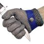 Cut Resistant Gloves Stainless Steel Wire Metal Mesh Butcher Safety Work Gloves for Cutting,Slicing Chopping and Peeling(Medium)