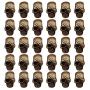 Mystart 30 Pieces One-Eyed Skeleton Skull Head Alloy Beads for DIY Jewelry Making Bracelet Pendant Paracord (Antique Bronze) Mystart 30 Pieces One-Eyed Skeleton Skull Head Alloy Beads for DIY Jewelry Making Bracelet Pendant Paracord (Antique Bronze)