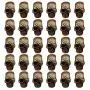Mystart 30 Pieces One-Eyed Skeleton Skull Head Alloy Beads for DIY Jewelry Making Bracelet Pendant Paracord (Antique Bronze) Mystart 30 Pieces One-Eyed Skeleton Skull Head Alloy Beads for DIY Jewelry Making Bracelet Pendant Paracord (Antique Bronze)