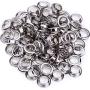 Pangda Grommet Tool Kit, Grommet Setting Tool and 100 Sets Grommets Eyelets with Storage Box (1/4 Inch Inside Diameter, Silver)