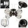 Vintage Ceiling Light Industrial Semi-Flush Mount Ceiling Light Metal Fixtures Painted Finish; Moonkist (with 4 Light) (Bronze) Vintage Ceiling Light Industrial Semi-Flush Mount Ceiling Light Metal Fixtures Painted Finish; Moonkist (with 4 Light) (Bronze)