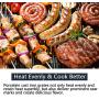 Hongso Porcelain Steel Cooking Grid Grates Replacement Parts for Brinkmann, Sunbeam, Nexgrill 720-0697E, Grill Master 720-0697 and Uniflame Gas Grills, 17 3/16 inch BBQ Grill Parts, 2-Pack (PCI812)