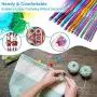 Vodiye 37 PCS Crochet Hooks Set, Coloured Aluminum Ergonomic Handle Crochet, Hook Needles for Arthritic Hands, with Stitch Markers and Large-Eye Blunt Needles Vodiye 37 PCS Crochet Hooks Set, Coloured Aluminum Ergonomic Handle Crochet, Hook Needles for Arthritic Hands, with Stitch Markers and Large-Eye Blunt Needles
