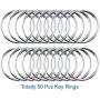 Selizo 150Pcs Swivel Hooks with Key Rings and Tassels Bulk for Keychain Crafts