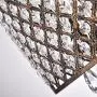 Edvivi Marya 4-Lights Antique Copper Round Crystal Chandelier Ceiling Fixture | Beaded Drum Shade | Glam Lighting