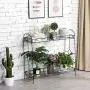 Yaheetech 2 Tier Metal Plant Stand for Outdoor/Indoor, Plant Display Rack Flower Pot Stand Shelf for Home Garden Backyard Patio, Home Storage Organizer Rack Black,33.5 x 13.4 x 31.9 inch Yaheetech 2 Tier Metal Plant Stand for Outdoor/Indoor, Plant Display Rack Flower Pot Stand Shelf for Home Garden Backyard Patio, Home Storage Organizer Rack Black,33.5 x 13.4 x 31.9 inch
