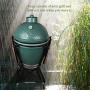 Dracarys Grill Chimney Top Vent Cap Ceramic Damper Top Big Green Egg Accessories, Big Green Egg Parts Replacement for Medium,Large and XLarge Size Big Green Egg