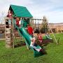 Lifetime 90188 Swing Set, Children’s Picnic Table & Bucket Swing Bundle, Earthtone