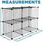 Work-It! Wire Storage Cubes, 6-Cube Metal Grid Organizer | Modular Wire Shelving Units, Stackable Bookcase, DIY Closet Cabinet Organizer for Home, Office, Kids Room | 14'' W x 14'' H, Black Work-It! Wire Storage Cubes, 6-Cube Metal Grid Organizer | Modular Wire Shelving Units, Stackable Bookcase, DIY Closet Cabinet Organizer for Home, Office, Kids Room | 14'' W x 14'' H, Black