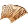 Exquiss Knitting Needles Set-18 Pairs 18 Sizes Bamboo Circular Knitting Needles with Colored Tube + 36 Pcs 18 Sizes Single Pointed Bamboo Knitting Needles 2.0 mm-10.0 mm + Weaving Tools Knitting Kits
