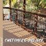 Myard 36 Inches Classic Hollow Round Iron Deck Balusters for Deck Railing Porch (50-Pack, Matte Black)
