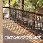 Myard 36 Inches Classic Hollow Round Iron Deck Balusters for Deck Railing Porch (50-Pack, Matte Black)