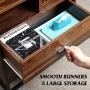 WLIVE 2 Drawer Dresser, Chest of Drawers with Open Shelf, Wood Storage Organizer Unit with Sturdy Metal Frame for Bedroom and Living Room, Rustic Oak WLIVE 2 Drawer Dresser, Chest of Drawers with Open Shelf, Wood Storage Organizer Unit with Sturdy Metal Frame for Bedroom and Living Room, Rustic Oak