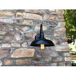 AA Warehousing EL0523IB: 1-Light Outdoor Wall lamp with metal shade