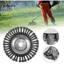 SOFW Wire Trimmer Blade Steel Wire Wheel Garden Brush Lawn Mower Cutter Blade Trimmer Metal Blades Trimmer Head Garden Grass Trimmer Head