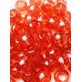 Tara Metallic Color 12 MM Plastic Beads For Braid Hair 240 Pieces In One Pack (Pack of 2, GLITTER RED)