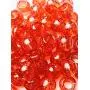 Tara Metallic Color 12 MM Plastic Beads For Braid Hair 240 Pieces In One Pack (Pack of 2, GLITTER RED)