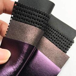 Purple Leather Skin Hide Sheets: 4 Leather Sheets for Crafting Pieces with Metallic Leather Sheets for Jewelry Making 5x5 Inches / 12x12 Centimeters