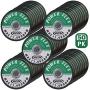 50 Pack - Cut Off Wheels 4 1/2 Inch x 1/16 Inch x 7/8 Inch - For Cutting All Steel and Ferrous Metals.