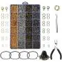 Yblntek 3143Pcs Jewelry Findings Jewelry Making Starter Kit with Open Jump Rings, Lobster Clasps, Jewelry Pliers, Black Waxed Necklace Cord for Jewelry Making Supplies and Necklace Repair Yblntek 3143Pcs Jewelry Findings Jewelry Making Starter Kit with Open Jump Rings, Lobster Clasps, Jewelry Pliers, Black Waxed Necklace Cord for Jewelry Making Supplies and Necklace Repair