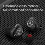 TRN V90 HiFi Earphone,in Ear Earphone 1 Dynamic & 4 Balanced Armature Driver Stereo Bass IEM, Metal in Ear Headphone, Stage/Studio in Ear Monitor with Detachable 2 Pin Cable (Black with Mic)