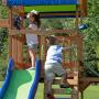 Beach Front All Cedar Wooden Swing Set