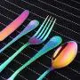 20-Piece Flatware Silverware Set, Bisda Rainbow Stainless Steel Cutlery Sets, Multipurpose Use for Home, Kitchen, Restaurant, Hotel Tableware Utensil Service for 4 20-Piece Flatware Silverware Set, Bisda Rainbow Stainless Steel Cutlery Sets, Multipurpose Use for Home, Kitchen, Restaurant, Hotel Tableware Utensil Service for 4