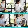 Kraus KPF-1610SFSMB Bolden 18-Inch Commercial Kitchen Faucet with Dual Function Pull-Down Sprayhead in All-Brite Finish, Spot Free Stainless Steel/Matte Black Kraus KPF-1610SFSMB Bolden 18-Inch Commercial Kitchen Faucet with Dual Function Pull-Down Sprayhead in All-Brite Finish, Spot Free Stainless Steel/Matte Black
